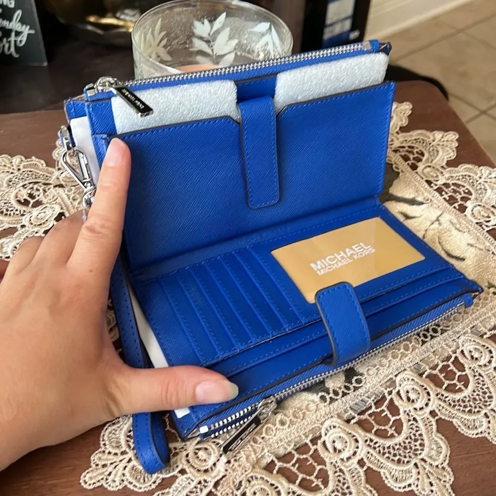 Michael Kors double zipper wallet